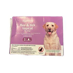 Flea and Tick Topical Treatment for Large Dogs 45-88lbs - 3 Count